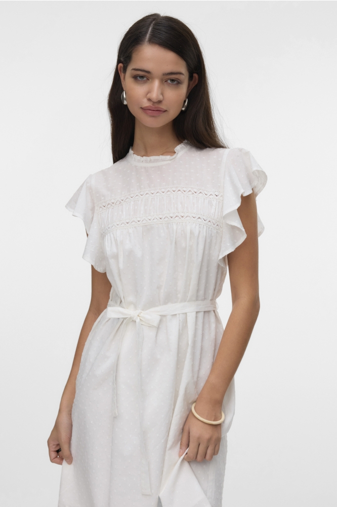 VMTRINE SL SHORT LACE DRESS WVN GA 10325244 Snow white